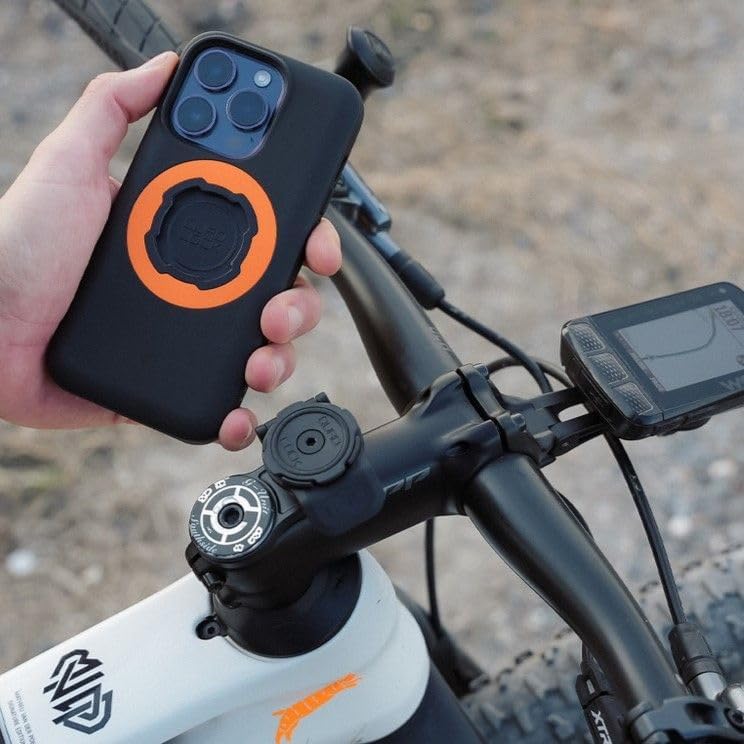 QUAD LOCK Stem Cap Bike Mount Kit with MAG Phone Case for iPhone 13 Mini - Image 2